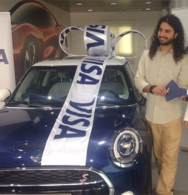 Mr. Antoine Aziz is lucky to be using his BLF Visa card!